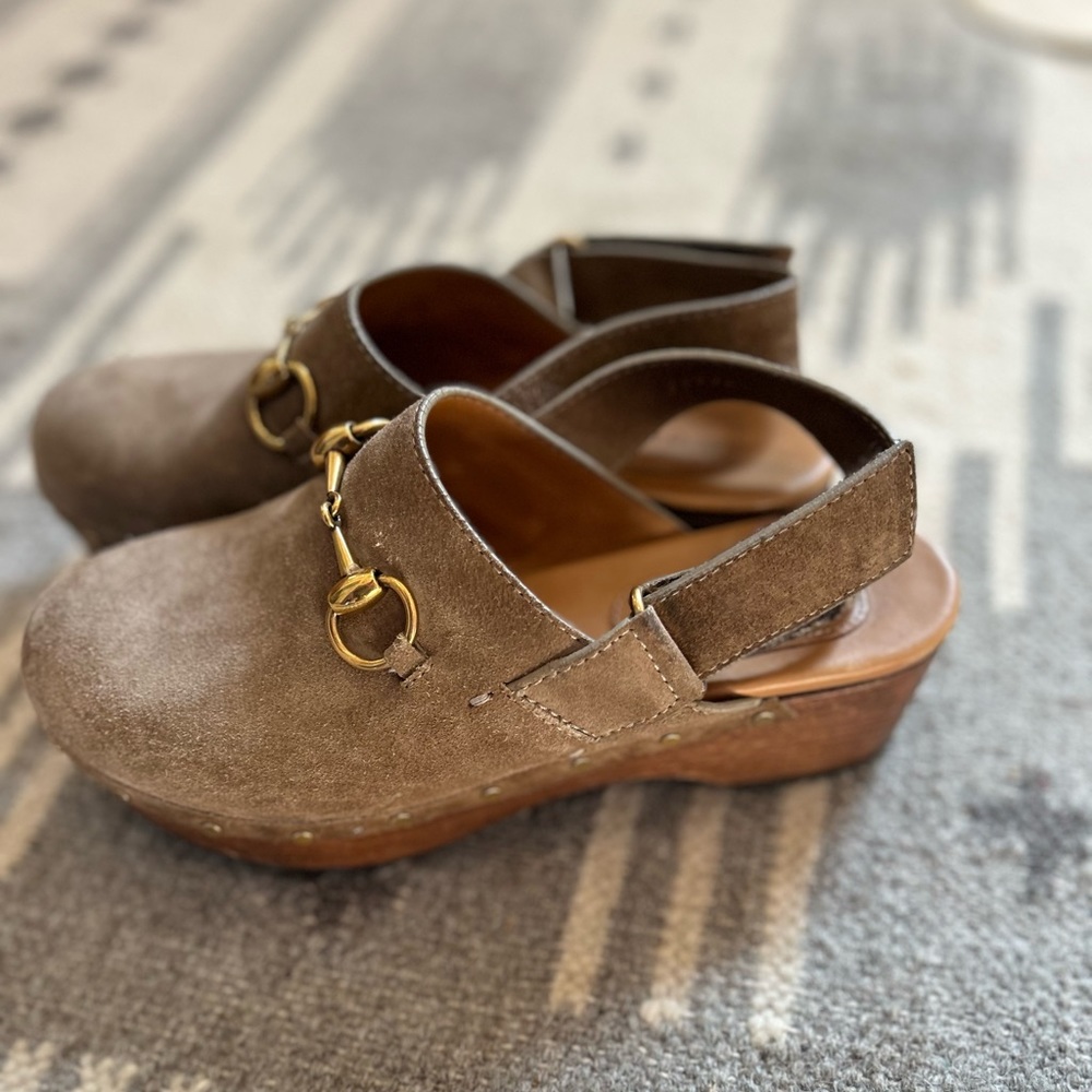 Gucci Amstel Suede Clogs